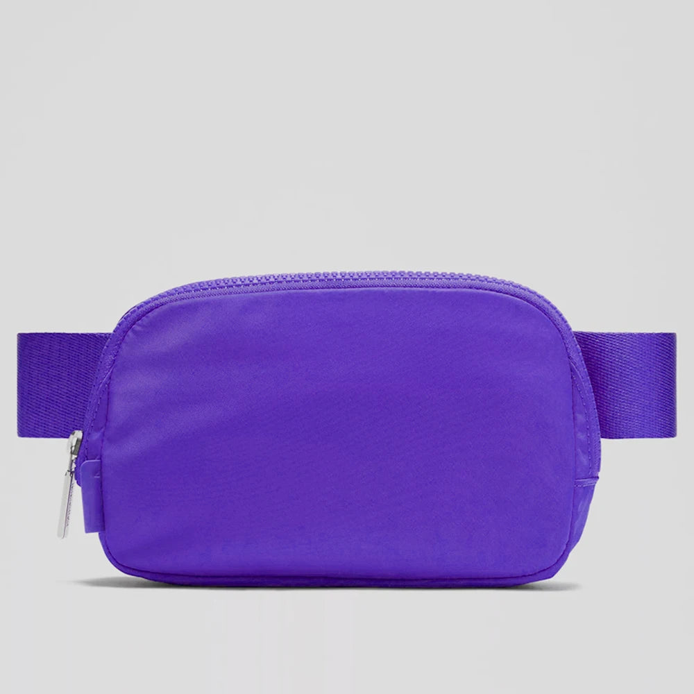 USA Oversea Warehouse 1L Nylon Waterproof Chest Bag Fanny Pack Waist Bag Belt Bag Crossbody Waist Belt Sport Workout Waist Bag