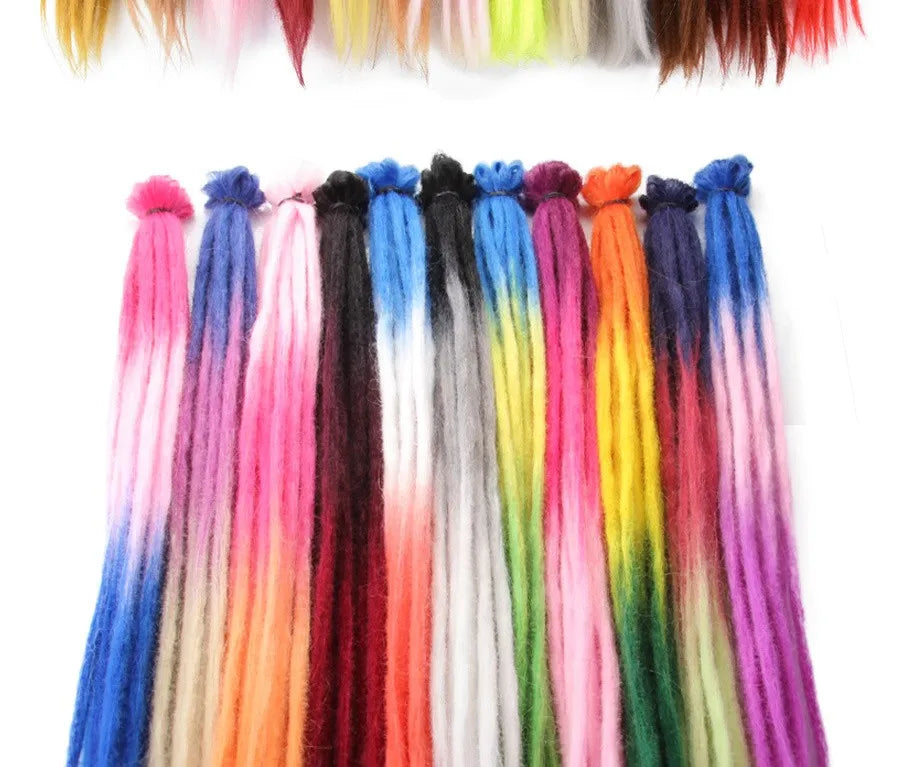 20"36Inch 5Strands Handmade Dreadlocks Extensions Ombre Synthetic Dreads Dreadlocks Twist Braiding Hair Reggae Dreads Braids 