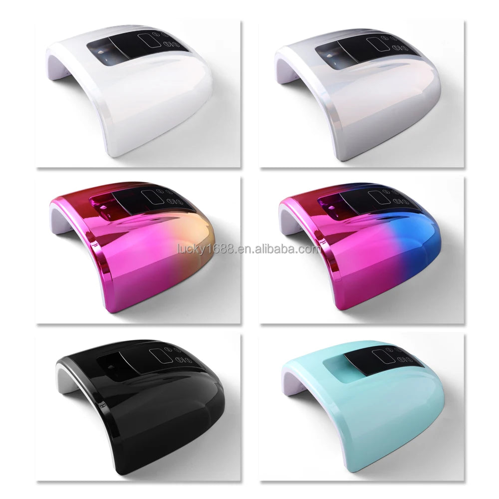Low Custom MOQ NEW 90W Cordless Nail Dryer Rechargeable Professional Gel UV LED Nail Lamp
