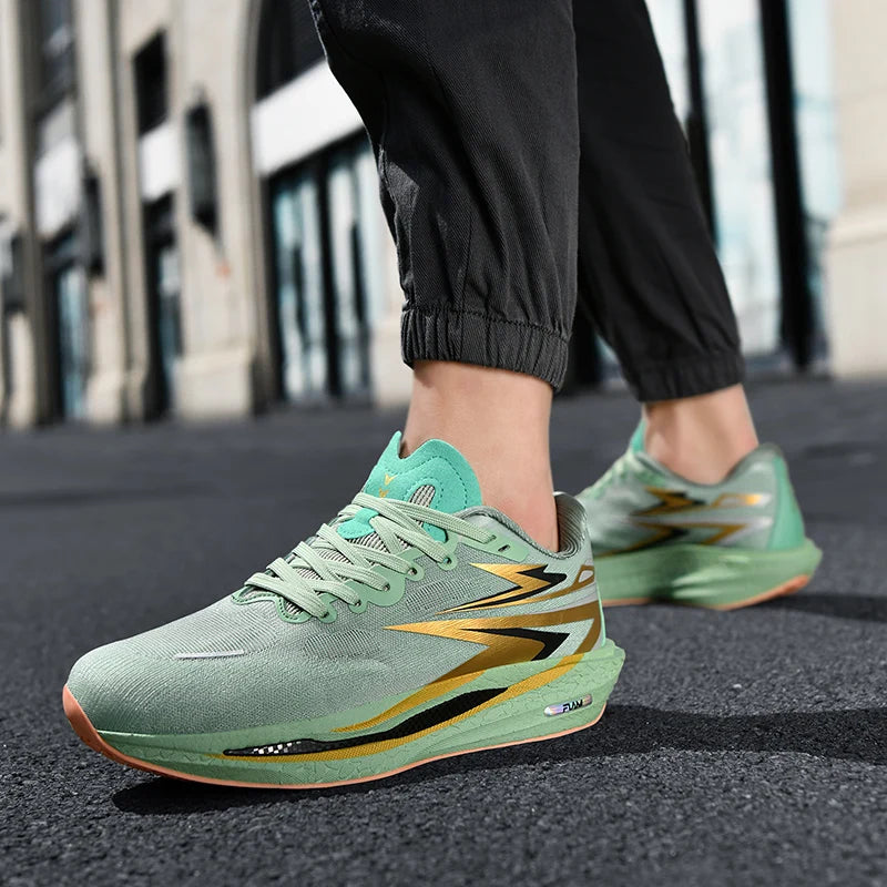 New Design Light Weight Breathable Mesh Upper Anti-Slip Fashion Casual Trainers Lace-up Tennis Sport Shoes for Men Spring Autumn