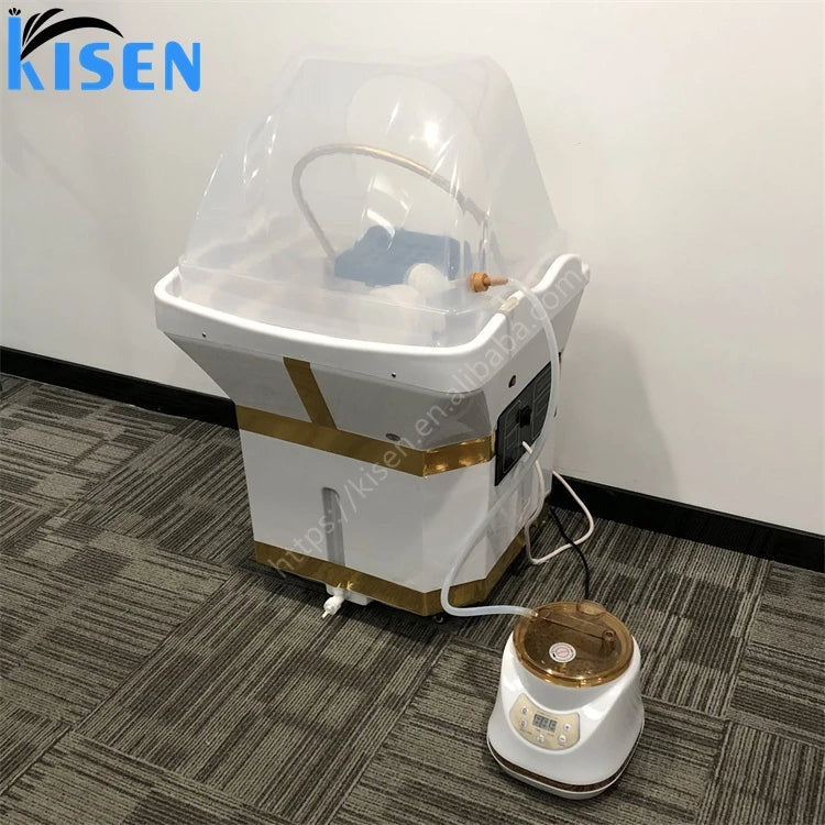 Kisen Professional Head Spa Backwash Shampoo Bowl Sink Portable Shampoo Basin with Water tank Water Heater No Plumbing