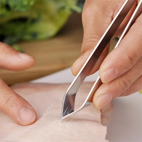 1 PC Stainless Steel Fish Bone Tweezers Pincer Clip Puller Remover Tongs Fish Bone Plucking Clamp Kitchen Gadgets Tools