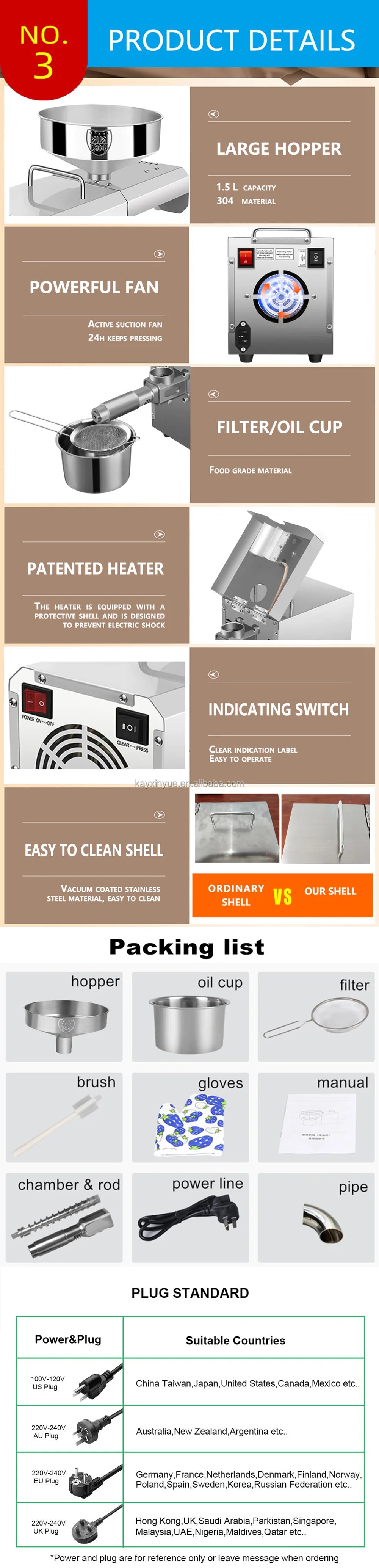 Automatic Home Use Cold Press Oil Machine Coconut Oil Extractor Automatic Grade for Olive Sesame Oil for Cooking Edible Purpose