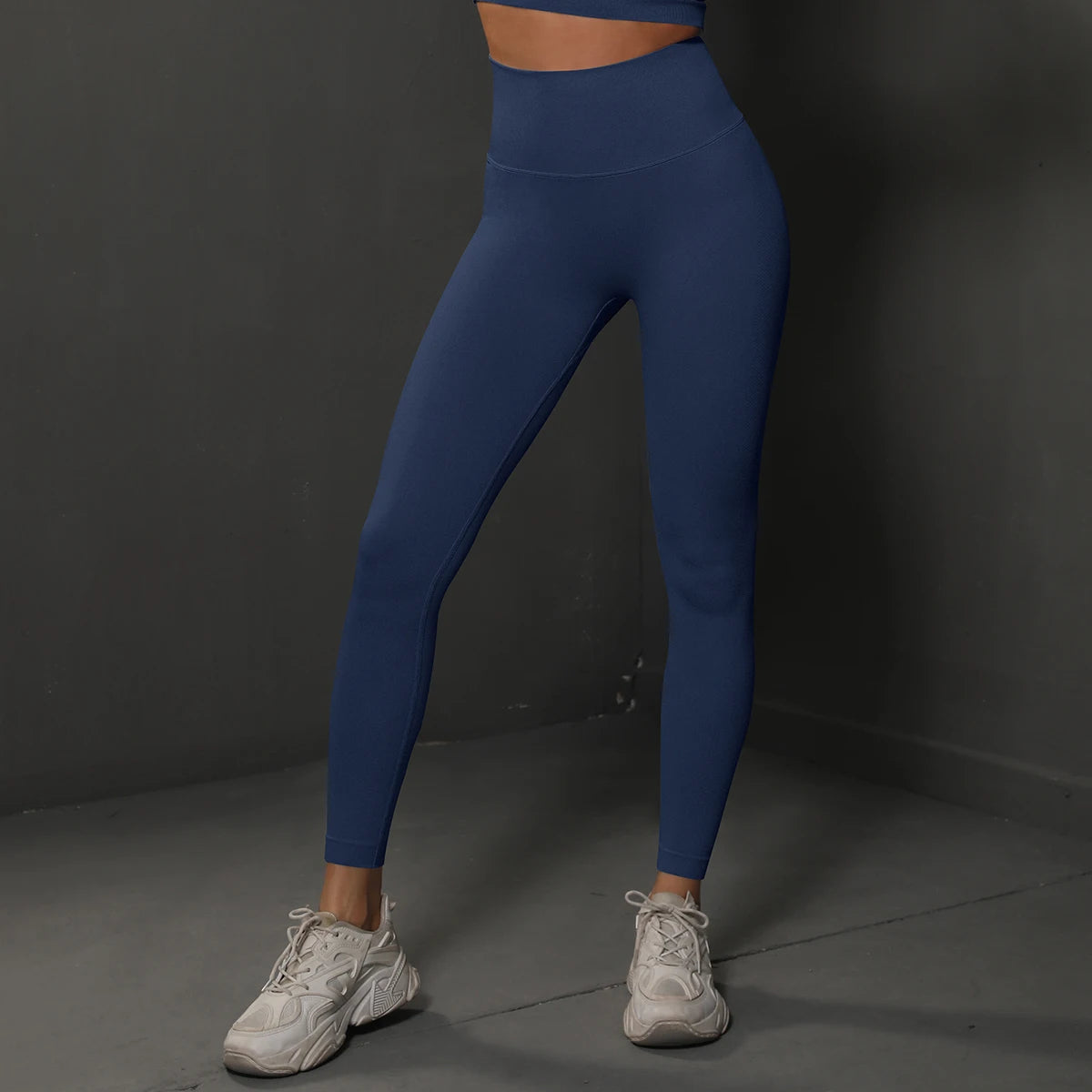 Women's Seamless Full Length High Waist Butt Lift Pants Elastic Closure Solid Four-Way Stretch Breathable Lightweight Quick Dry
