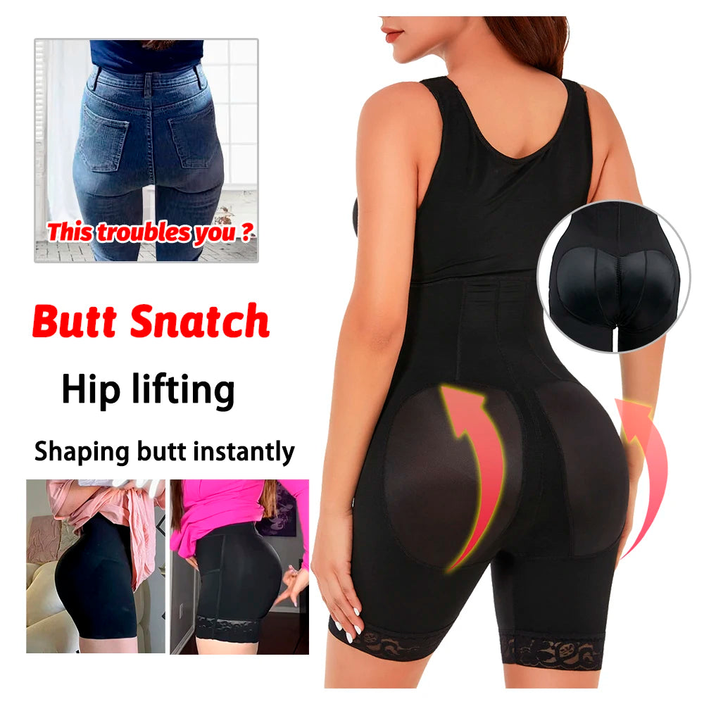 Zipper Open Crotch Fajas Shapewear Flat Stomach Slimming Garment Post Op Liposuction Original Colombian Girdle Corset for Women