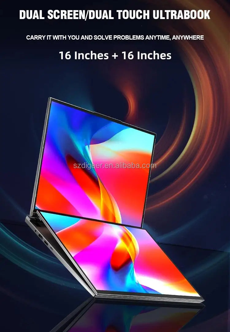 16-Inch Dual Touch Screen Laptop with 16GB RAM 512GB SSD Intel 12 Core I7 12th Gen Windows 11 New English Keyboard