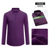 Bamboo Fiber Shirt  Long Sleeved Shirt Solid Color Elastic Non Ironing Professional Clothing Flip Collar Single Breasted Shirt