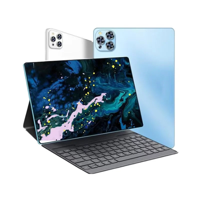 Factory Price 10.1 Inch Android 15 Tablet PC Kids 12GB 512GB  2in1 Laptop 5MP+13MP WiFi Sim Card Tab Tablette WIth Keyboard Case