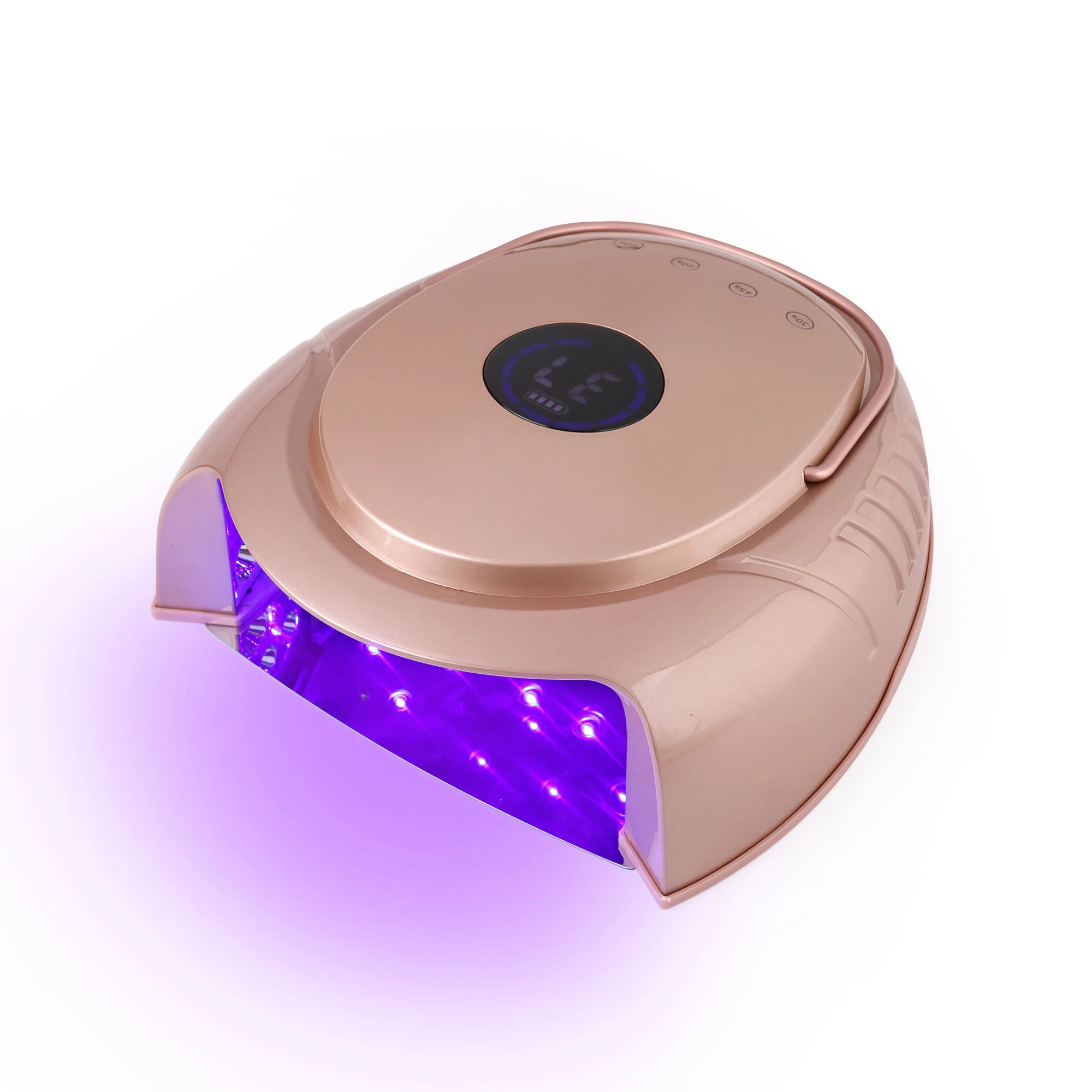 Large Space 64 Watts Long-lasting Portable Rechargeable Cordless LED UV Nail Gel Lamp for Pedicure Use
