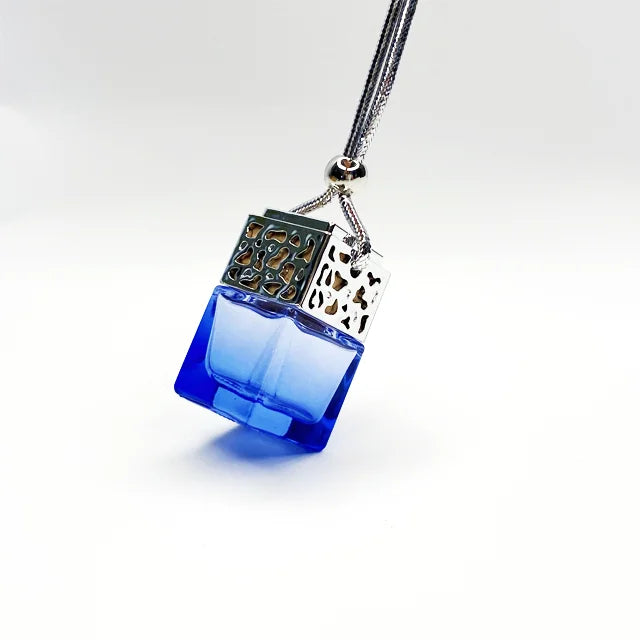 Custom Color Empty Car Perfume Bottle 8ml Glass Hanging Diffuser Air Freshener Bottles
