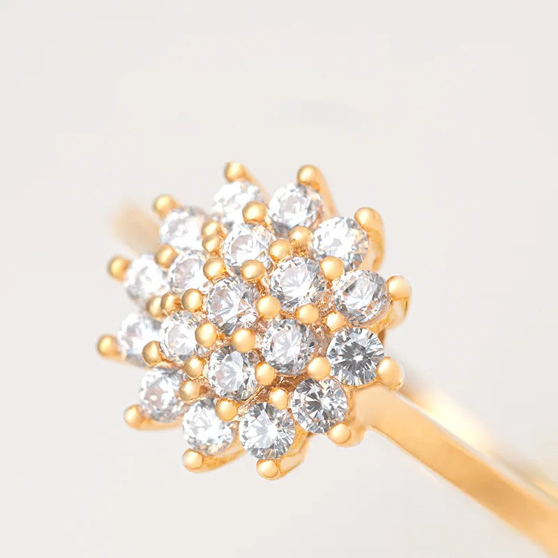 14K Gold 1.5 Carats Diamond Ring for Women Luxury Engagement Bizuteria Anillos Gemstone 14K Yellow Gold Diamond Wedding Ring Box