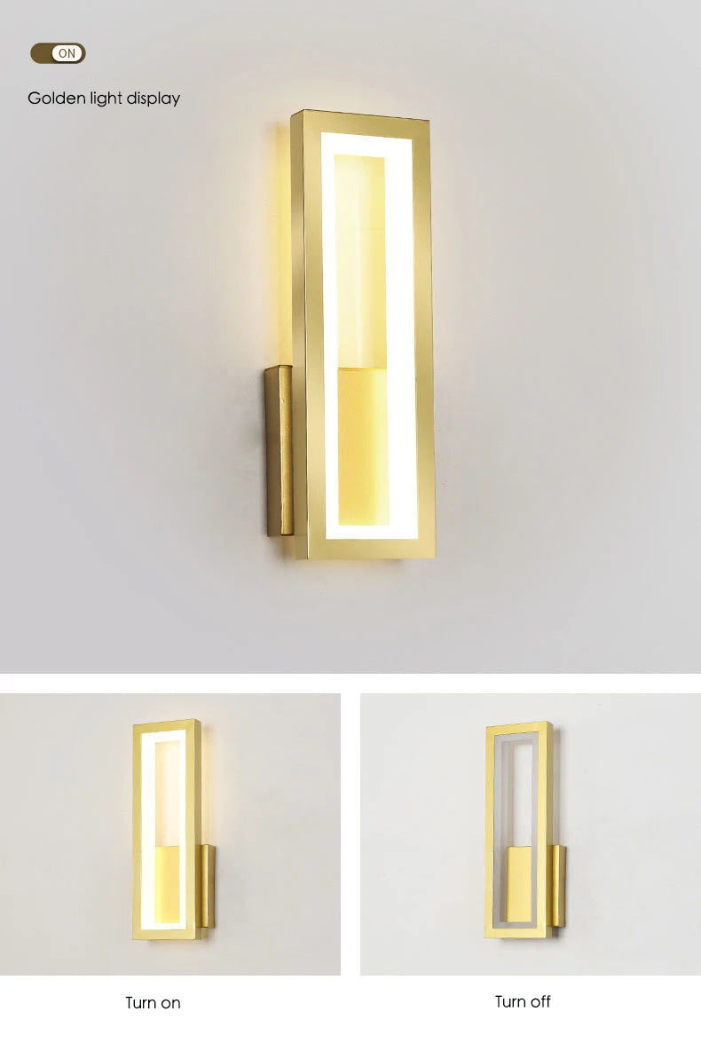 Modern Minimalist Wall Lamps Home Decor Living Room Bedroom Bedside 16w Ac96v-260v Led Sconce Black White Light Aisle Decoration