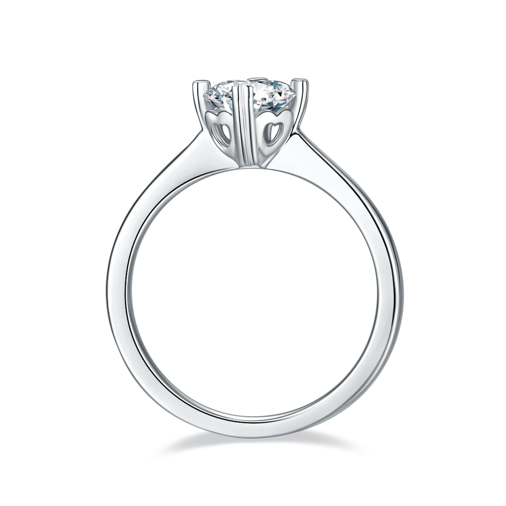 Hailer Engagement Ring with Moissanite Diamond Jewelry Rings for Women