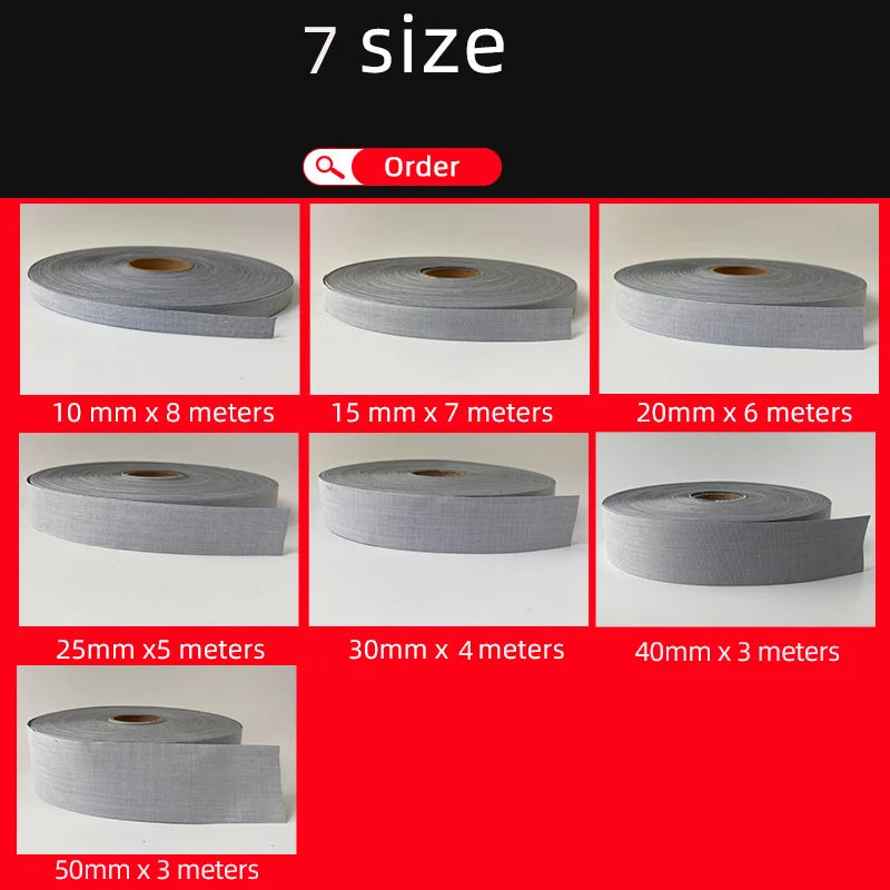 High Visibility Grade Sew On Reflective Fabric Tape Ribbon For Clothing Cap Bag For Visibility Safety Use Material