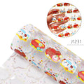 30CM*120CM Cartoon Character PVC TPU Vinyl Leather Garment Accessories Material Transparent Iridescent Mermaid Cake 1mm Sofa Bag