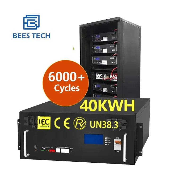 40kw 51.2V Lifepo4 Battery PACK 40kw 50kw 400Ah 600Ah 800Ah LFP solar system 51.2V Solar Lithium Ion Battery