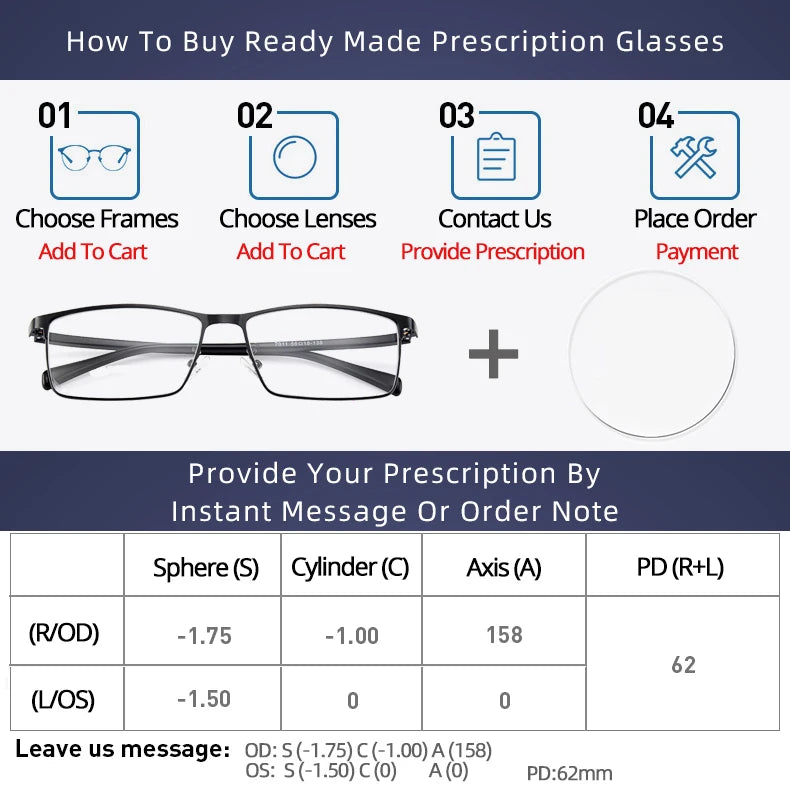 Gmei Optical Pure Titanium Glasses Frame For Myopia Glasses Men Light And Comfortable Full Rim Large Size Spectacles Frames 8838