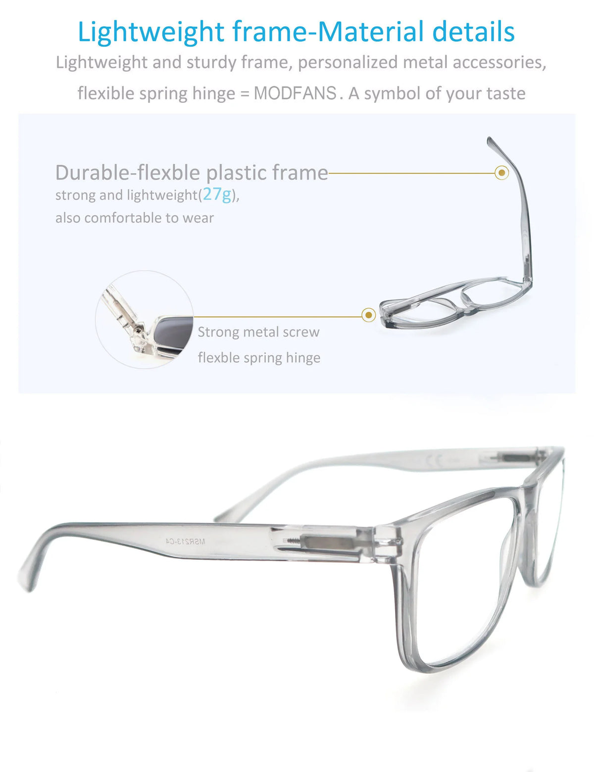 Oversized Reading Glasses Men Big Head Readers Women XL Eyeglasses Wide Square Large Read Glasses With Spring Hinge Clear Vision
