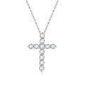 Niche Designer Statement Cross-border Jewelry, 18K Gold Cross Pendant O-shape Clavicle Chain With Cultivated Diamond
