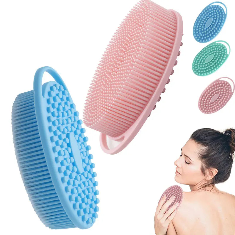 New Product With Hook Body Ball Scrubber Silicone Body Scrubber Belt Baby Bath Shower Brush BATH BRUSH for BADY