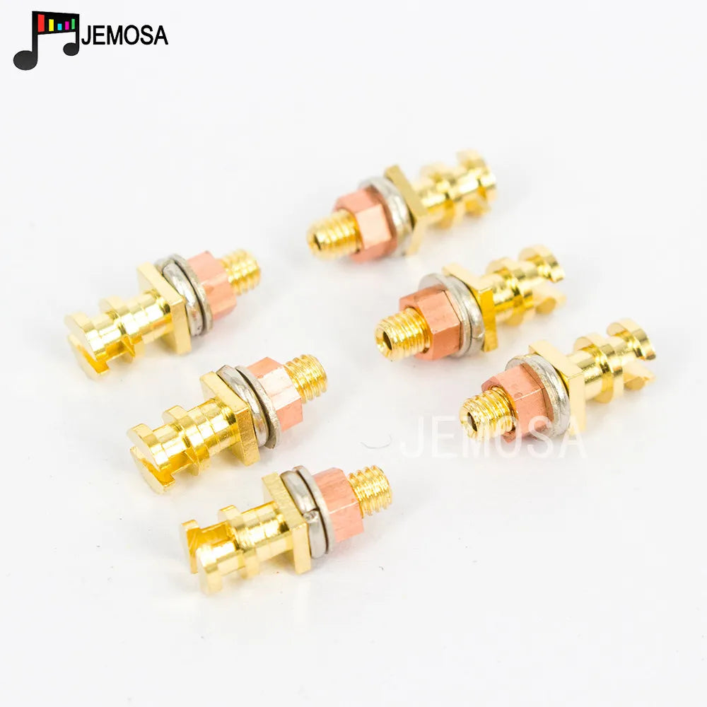 DIY Project Audio Strip Tag Board Turret Board Terminal Lug Board For Tube Amplifier DIY Kit Copper Plated Gold Turret