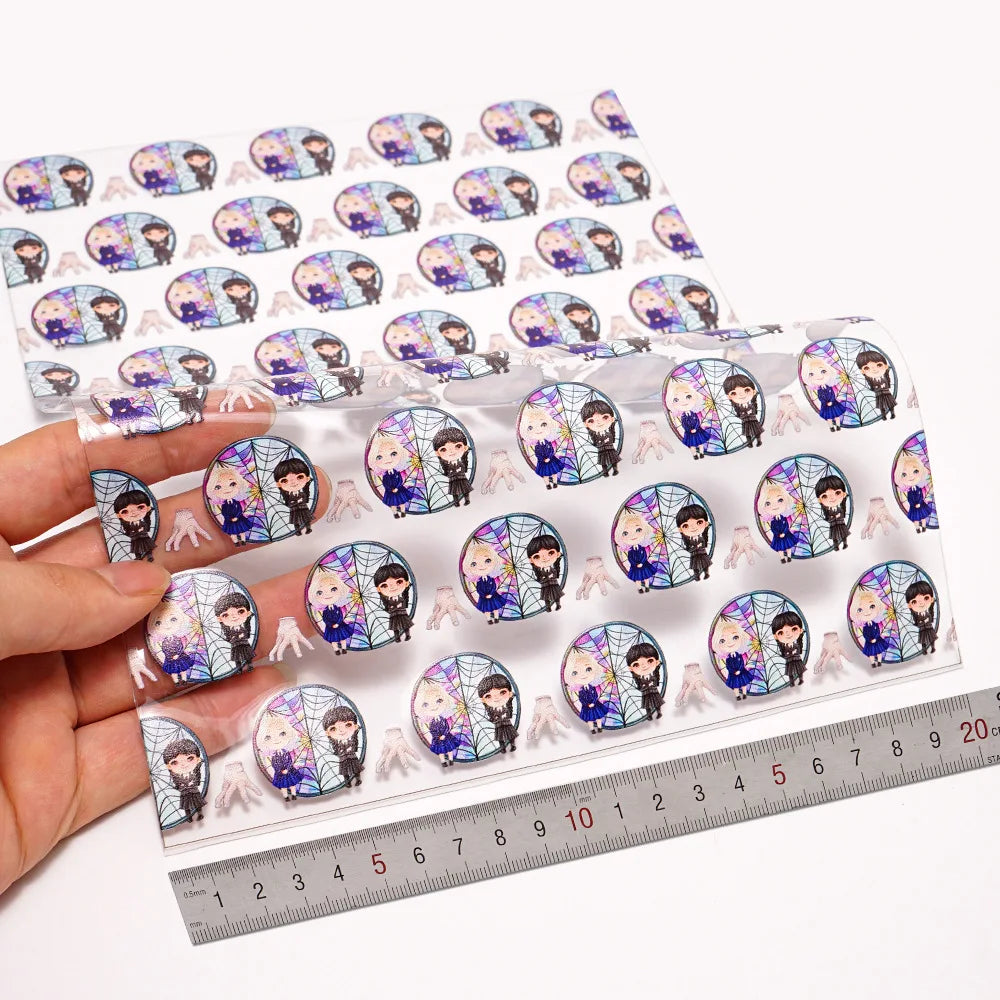 30CM*120CM Cartoon Character PVC TPU Vinyl Leather Garment Accessories Material Transparent Iridescent Mermaid Cake 1mm Sofa Bag