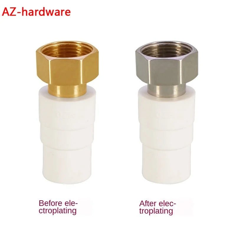 Pipe fittings1/2 inch 3/4 inch ppr water heater dedicated live joint 20x1 / 2 25x3 / 4ppr hot and cold water pipe fittings