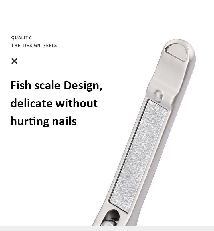 Nail Trimmer Pedicure Scissor Nail Clippers Stainless Steel Anti Splash Fingernail Cutter Manicure Tools Bionics Design