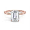 Starsgem 1CT DEF VS VVS Emerald Cut 10k 14k 18k White Rose Yellow Gold Lab Diamonds Jewelry Rings