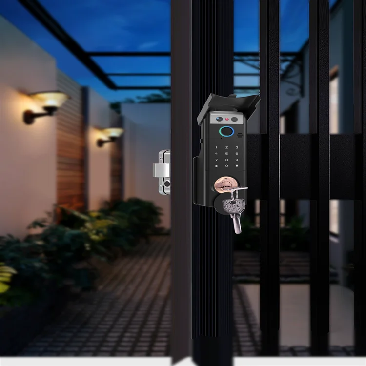 New Stock TUYA App Smart Door Lock Aluminium Alloy Outdoor Waterproof Home Password Face Recognition Lock