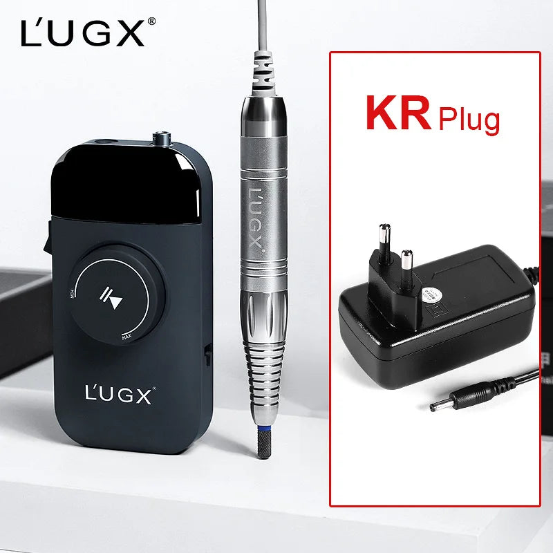 LUGX 35000rpm Wireless Nail Polisher Portable Cordless Brushless Motor Rechargeable Electric Professional Nail Drill Machine
