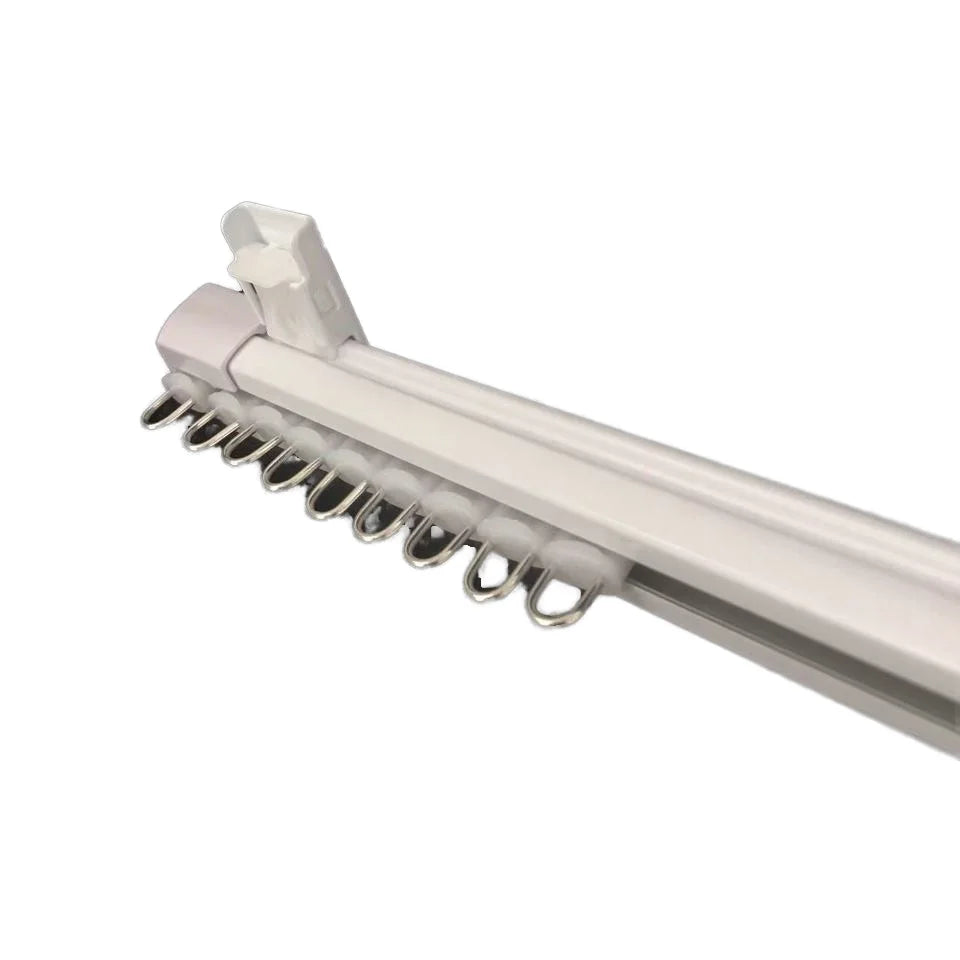 High Quality Adjustable Retractable Shower Room Bedroom Rail Extendable Telescopic Curtain Track Home Curtain Poles Accessory