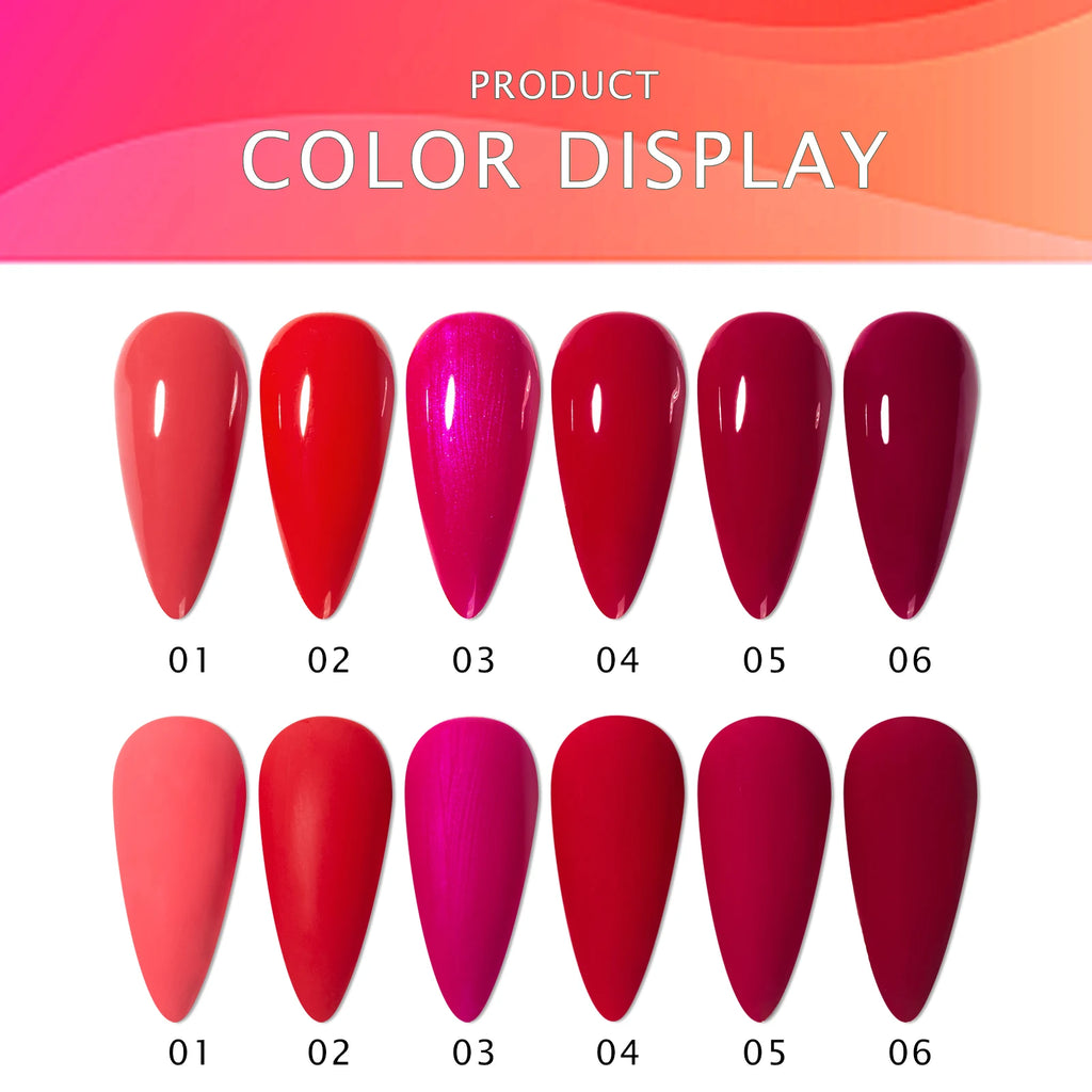 JTING Normal Bulk Gel Nail Polish 6Colors OEM/ODM Factory Manufacturer Custom Gel Nail Polish Bottle 15ml Uv Nail Gel