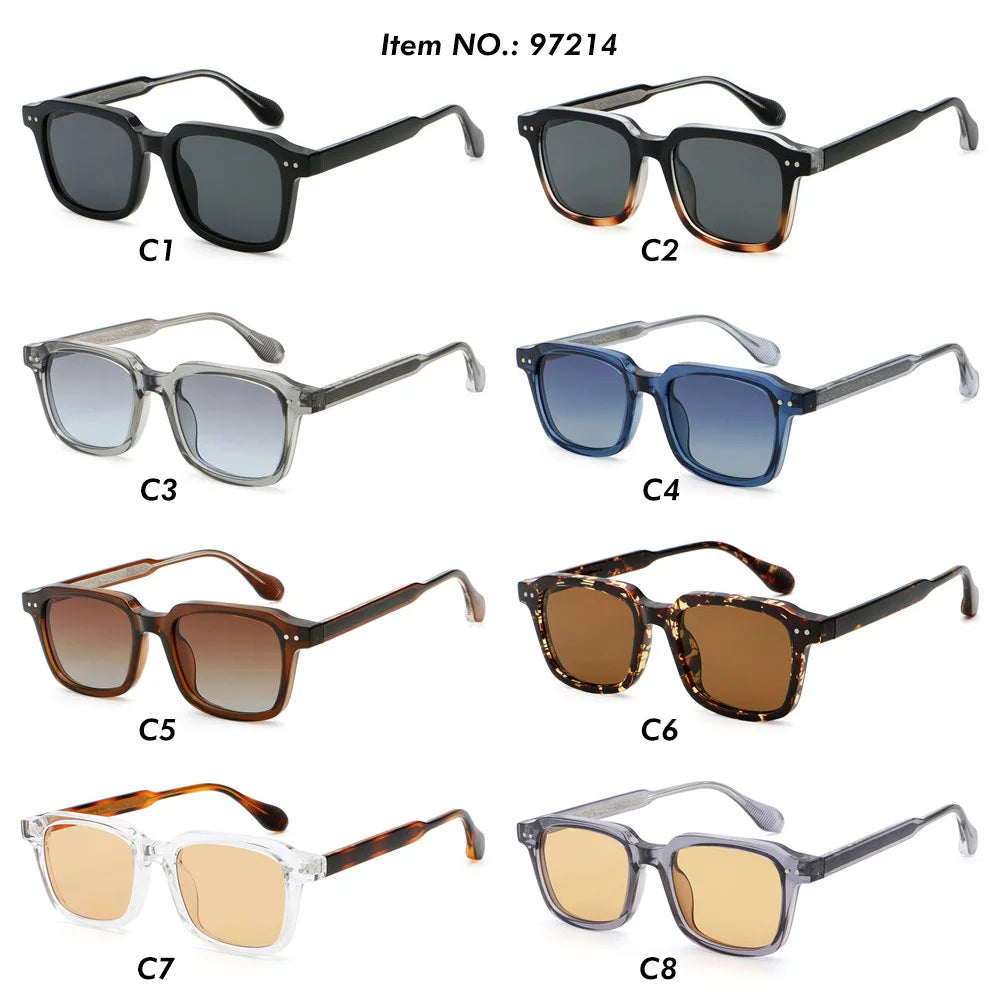 Superhot Eyewear 97214 Fashion 2024 Retro Classic Square UV400 Outdoor Vacation Sunglasses