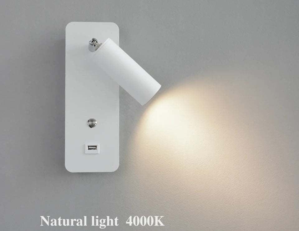 Indoor led wall lamps DC5V USB charge led  wall light bedroom modern wall lamp stair study livingroom sconce