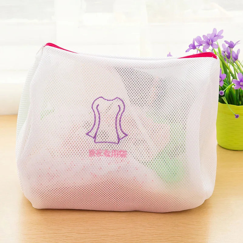 Clothes Wash Kit Washing Bra Socks Underwear Mesh Zippered Lingerie Laundry Bag Washing Machine Dirty Laundry Bags