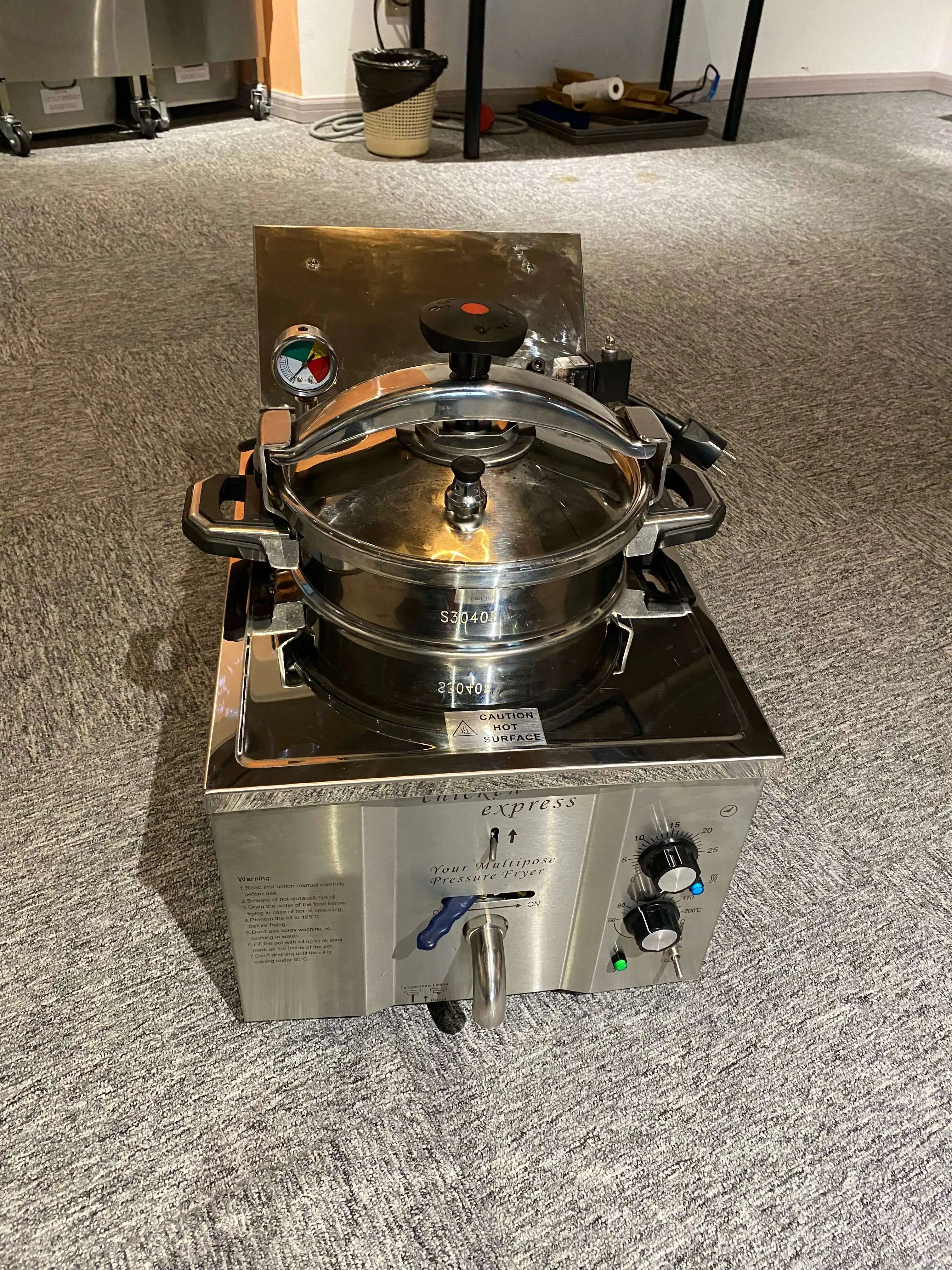 MDXZ-16 Electric Table Top Chicken Pressure Fryer From China Factory with 5 Years Warranty