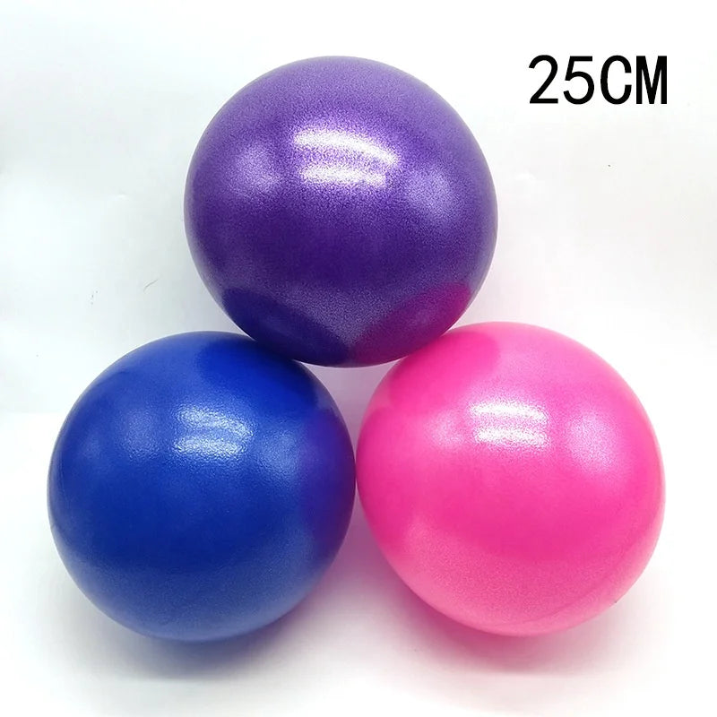 Eco-Friendly 25cm PVC Yoga Ball for Workout Exercise Pilates Balance Fitness Training