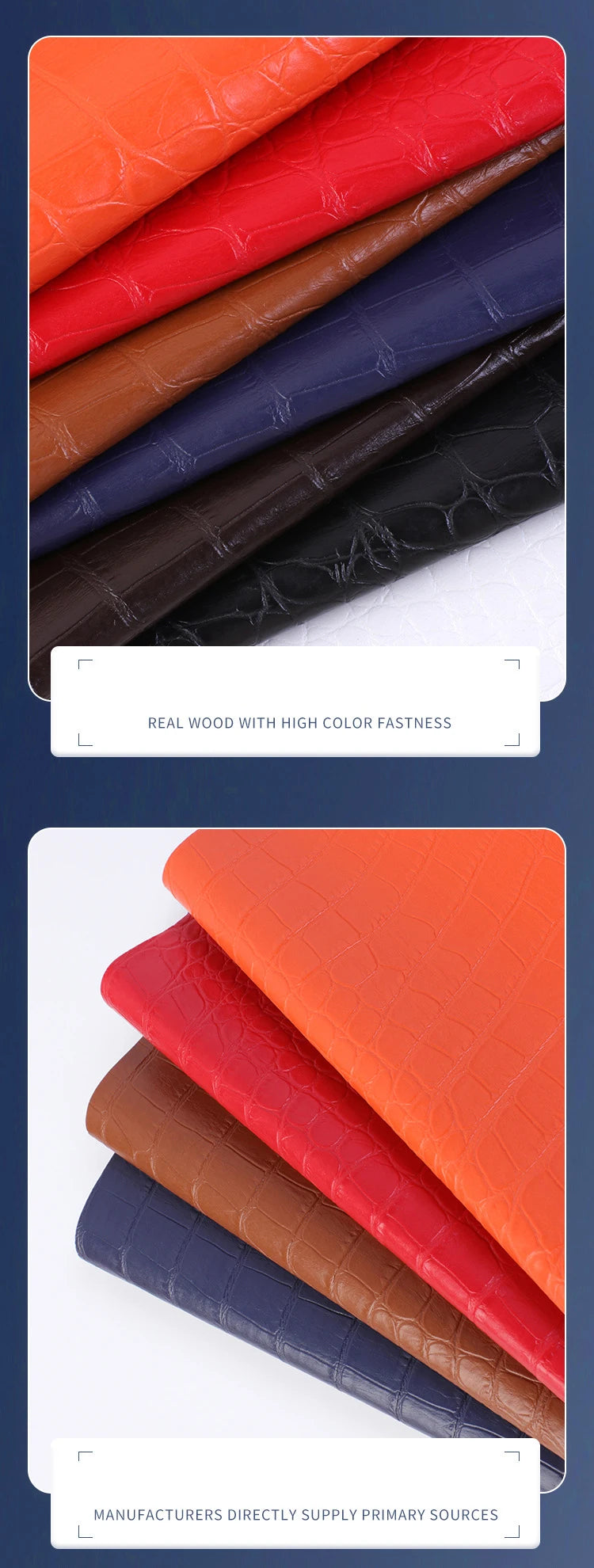 2025 Alligator Pattern PVC Faux Leather Waterproof Car Cushion Sofa Cover Menu Cover Ready to Ship
