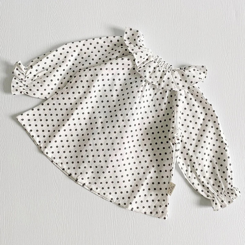 Autumn Spring Children Clothing Toddler Baby Girls Clothes Cotton Long Sleeve Flower Embroidery Baby Girls T-shirt Kids Shirt