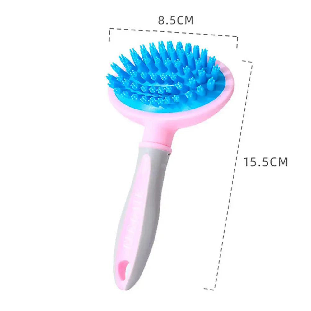 Self-Cleaning Simple Style Pet Massage Comb for Cats by ELEGATE Gentle Grooming Tool Plastic Design Model MAS.07.5 Made Mexico