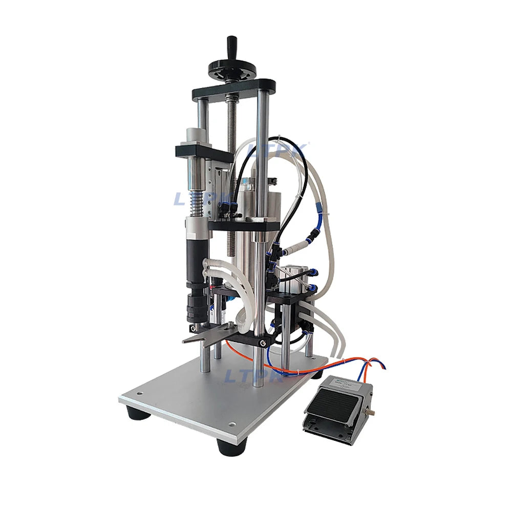 LTPK LT-VPF1 Small Semi-automatic Pneumatic Perfume Vacuum Single Head Negative Pressure Glass Bottle Liquid Filling Machine