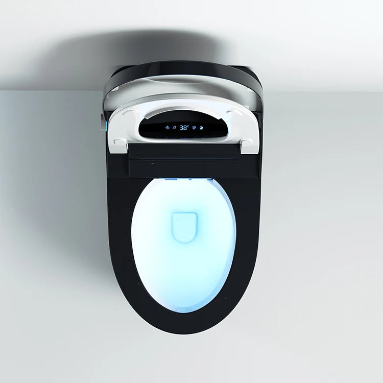 Automatic flushing without water tank integrated black electronic intelligence