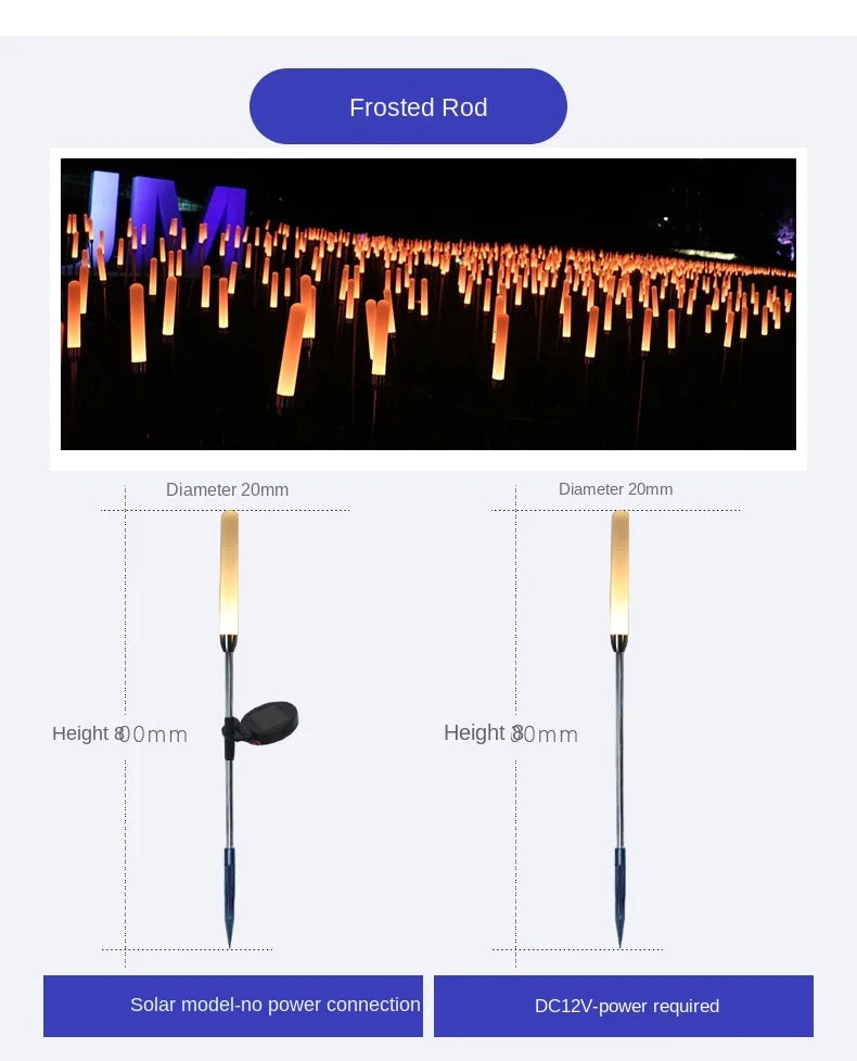 Solar reed lights, outdoor waterproof garden lights, outdoor landscape lights, decorative lights, park lawn lights