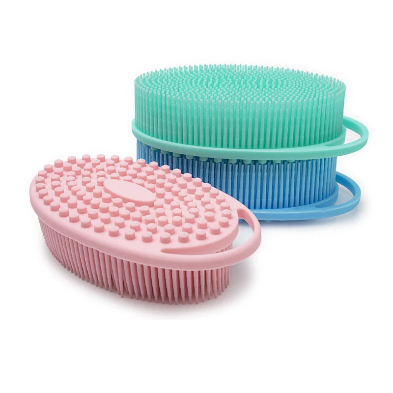 New Product With Hook Body Ball Scrubber Silicone Body Scrubber Belt Baby Bath Shower Brush BATH BRUSH for BADY