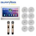 PW7820K+CR620 in Wall Amplifier With PA Ceiling Speaker Set Wireless Microphone Karaoke Stereo Home Theatre System