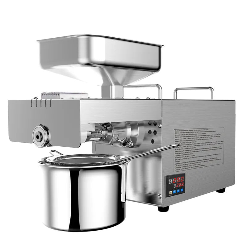 Top Quality Screw Oil Pressers Automatic Cold Press Oil Machine With Temperature Control