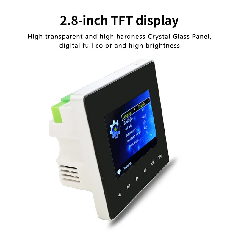 Mini Blue Tooth Wall Amplifier Smart Home Audio  4*20W Stereo Sound Music Panel PA System Loudspeaker Ceiling Speaker Kits