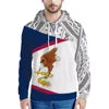 Men's Hoodies Custom Blue Polynesian Pohnpei Tribal Designer Sweater Boy Casual Oversized Hoodies Sweater