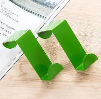 2pcs Stainless steel Door Hook Z Type Kitchen Cabinet Clothes Home Storage Hanger Bathroom Towel  Organize Hardware Accessories